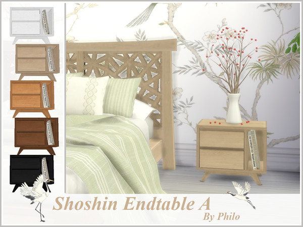 Sims 4 — Philo_Shoshin EndTable A by philo — This set includes: