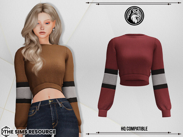 Sims 4 — Gina Sweater by ForLima — 6 Colors