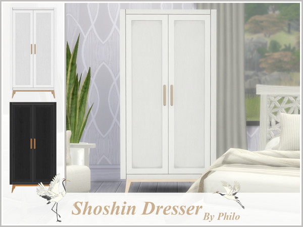 Sims 4 — Philo_Shoshin Dresser by philo — This set includes: