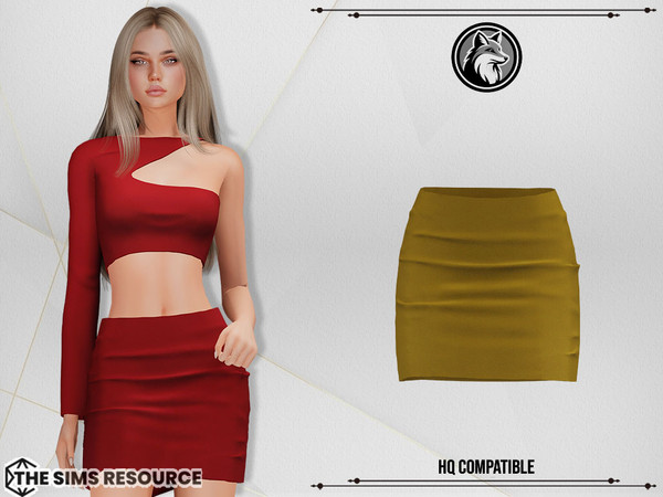 Sims 4 — Hira Set Skirt by ForLima — 6 Colors