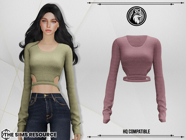 Sims 4 — Emily Top by ForLima — 6 Colors