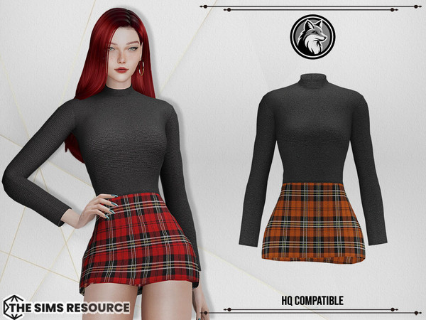 Sims 4 — Meggie Dress by ForLima — 4 Colors