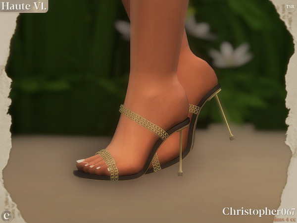 Sims 4 — Christopher067_Haute_Heels_V2.package by christopher0672 — This is a fun set of chain strap heels that come in 2