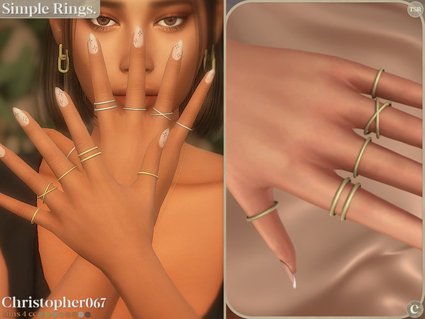 Sims 4 — Christopher067_Simple_Rings_Right_Thumb.package by christopher0672 — This is a simple but chic set of rings that