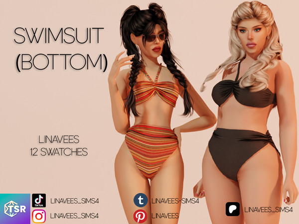 Sims 4 — SERENA - SWIMWEAR (BOTTOM) by linavees — New Mesh