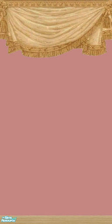 Sims 2 — NK Swags - Salmon by MoMama — An attractive tan swag on Salmon paint.