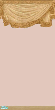 Sims 2 — NK Swags - Light Salmon by MoMama — An attractive tan swag on Light Salmon paint.