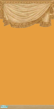 Sims 2 — NK Swags - Bright Orange by MoMama — An attractive tan swag on Bright Orange paint.