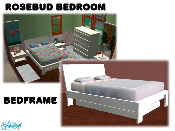 Sims 2 — Rosebud Bedroom - Bedframe by agaliha5 — 