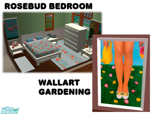 Sims 2 — Rosebud Bedroom - Gardening Painting by agaliha5 — 