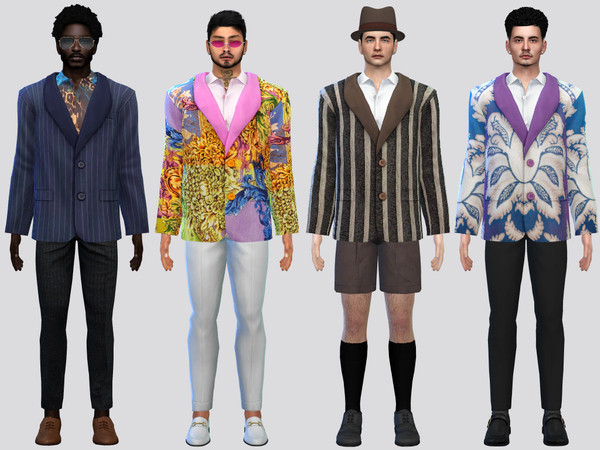 Sims 4 — Maravilla Fashion Suit by McLayneSims — TSR EXCLUSIVE