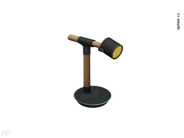 Sims 4 — Riptide CC Noisy Corners Stage Left Lamp by Riptidecc — An unapologetically bold collection inspired by