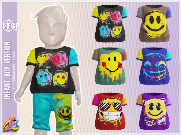 Sims 4 — Boy Top 310 - Infant by RobertaPLobo — Top 310 - Infant Boy version - TS4