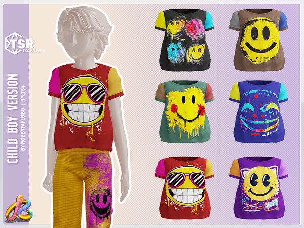 Sims 4 — Boy Top 310 - Child by RobertaPLobo — Top 310 -Child Boy version - TS4
