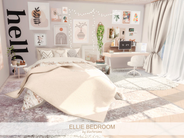 Sims 4 — Ellie Bedroom by BlusterSims — Size: 6x6