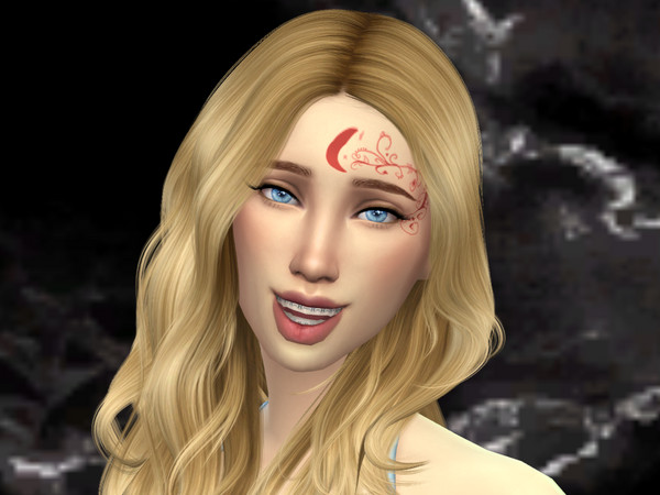 Sims 4 — House of Night Forehead Markings V2 by fabledsparrow3 — Forehead Markings for the Character Stevie Rae from the