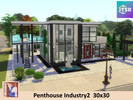 Sims 4 — ws Penthouse Industry2 NoCC by watersim44 — PenthouseIndustry2, Living and Work.