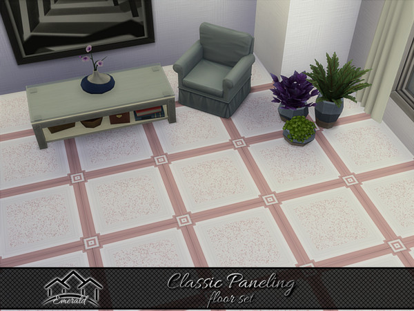 Sims 4 — Classic Paneling floor2 by Emerald — Today paneling always been an essential decorative element in interior