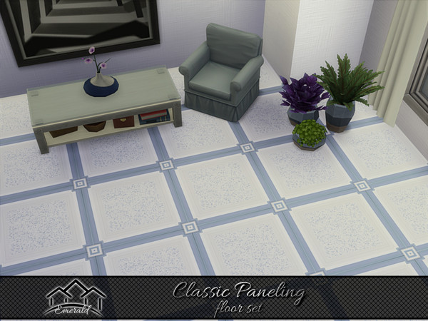Sims 4 — Classic Paneling floor3 by Emerald — Today paneling always been an essential decorative element in interior