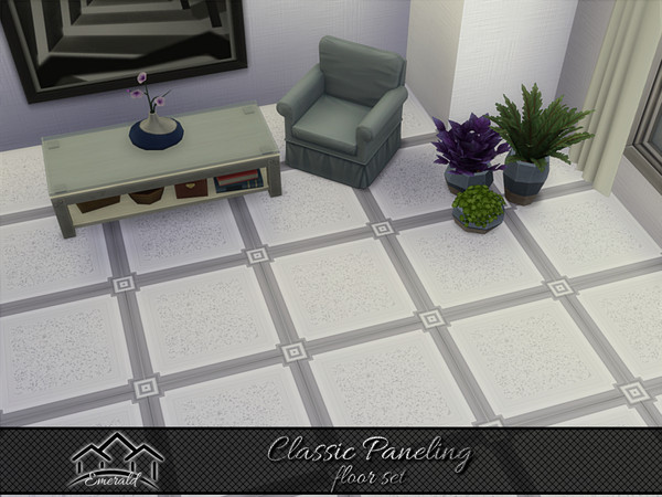 Sims 4 — Classic Paneling floor5 by Emerald — Today paneling always been an essential decorative element in interior