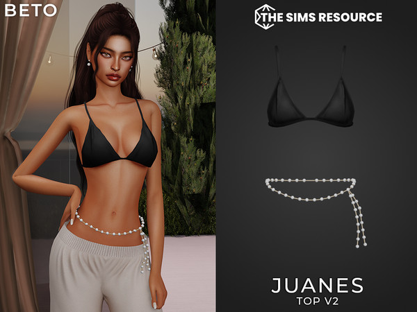 Sims 4 — Juanes (Top V2) by Beto_ae0 — Modern and luxurious summer outfit, enjoy it