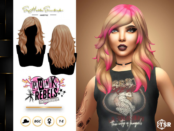 Sims 4 — SHS_Luna_Hair.package by sehablasimlish — Hope you like it and enjoy it. Maxis Match