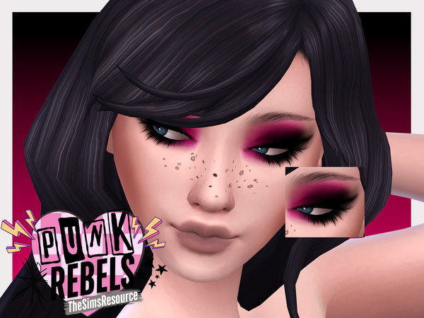 Sims 4 — Punk Rebels Emo Eyeliner by Sagittariah — base game compatible, 2 swatches, properly tagged, enabled for all