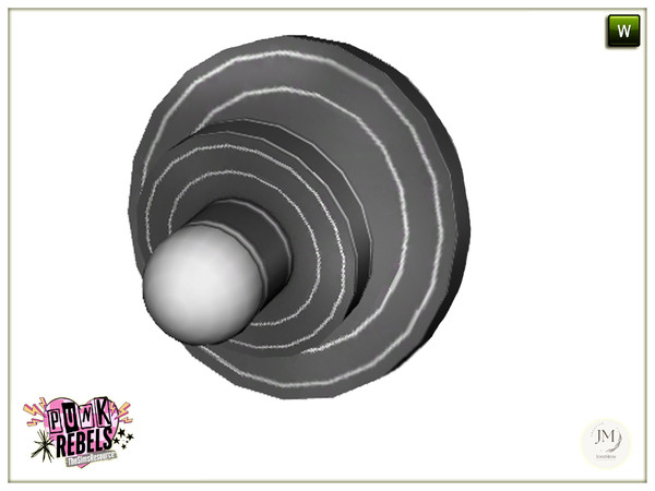 Sims 4 — Rulka Punk Rebels wall light by jomsims — turns your interior into a true punk style beauty salon.