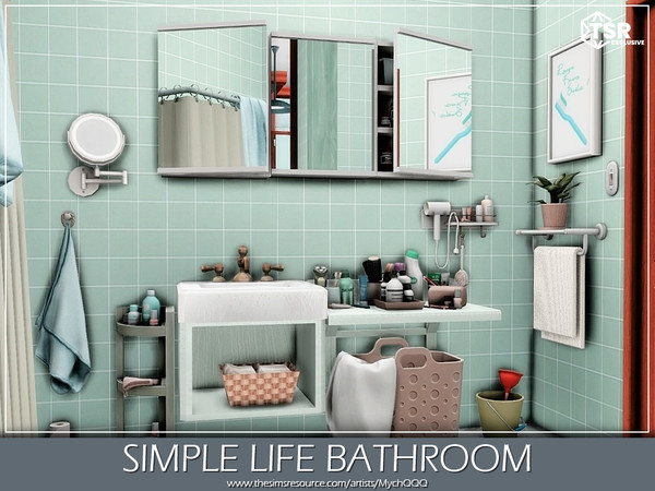 Sims 4 — Simple Life Bathroom by MychQQQ — Value: $ 8,028