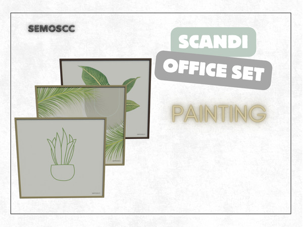Sims 4 — [SCC] Scandi Pl'anty painting by semoscc — Not so fancy, not so simple