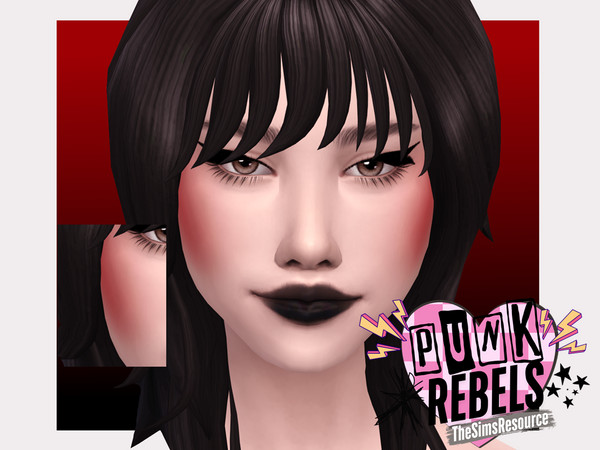 Sims 4 — Punk Rebels Punk Blush by Sagittariah — base game compatible, 5 swatches, properly tagged, enabled for all
