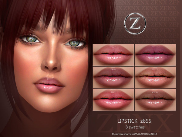 Sims 4 — LIPSTICK Z655 by ZENX — Base Game