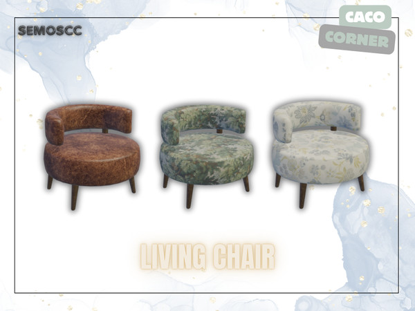 Sims 4 — [SCC] Caco Living Chair by semoscc — Might be a cozy corner in your living room?