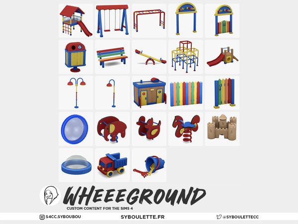 Sims 4 — Wheeeground - Toy truck | playground sand by Syboubou — Get ready for endless fun with Wheeeground, a custom