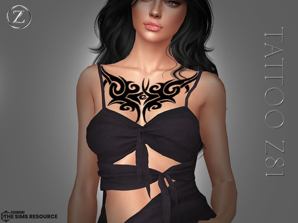 Sims 4 — TATTOO Z81 by ZENX — Base Game