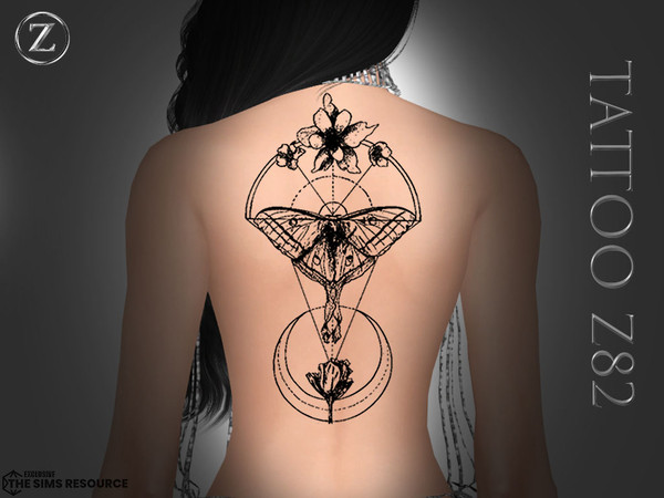Sims 4 — TATTOO Z82 by ZENX — Base Game
