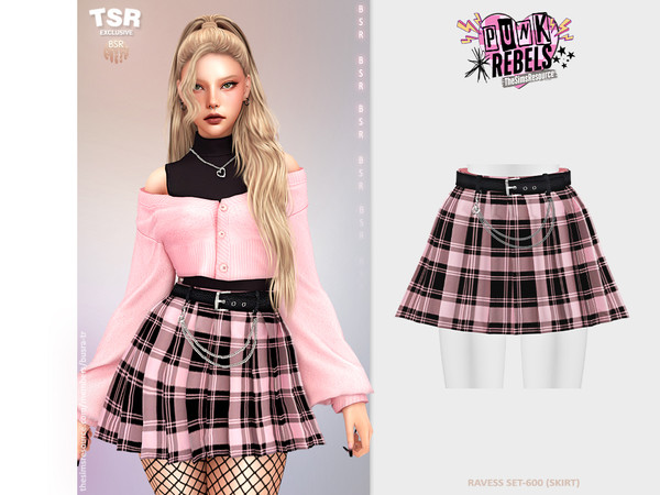 The Sims Resource | RAVESS SET-600 (SKIRT) BD1532