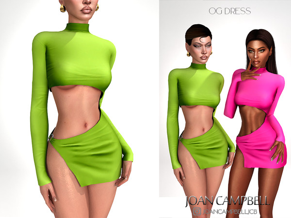 Sims 4 — OG DRESS by Joan_Campbell_Beauty_ — 9 swatches Custom thumbnail Original mesh
