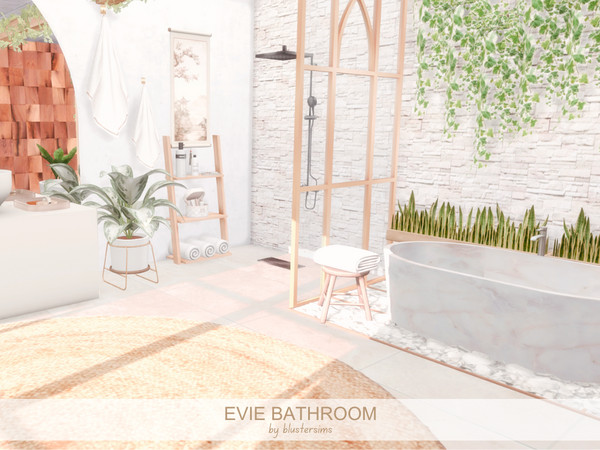 Sims 4 — Evie Bathroom by BlusterSims — Size: 5x6