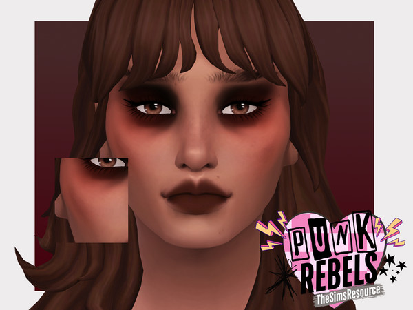 Sims 4 — Punk Rebels Grunge Blush by Sagittariah — base game compatible, 5 swatches, properly tagged, enabled for all
