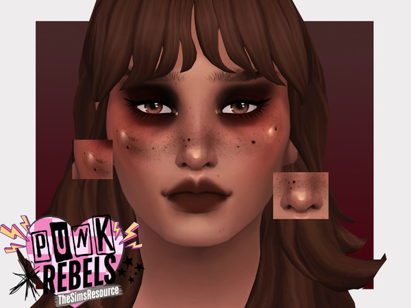 Sims 4 — Punk Rebels Grunge Highlighter by Sagittariah — base game compatible, 4 swatches, properly tagged, enabled for