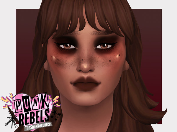 Sims 4 — Punk Rebels Grunge Freckles by Sagittariah — base game compatible, 2 swatches, properly tagged, enabled for all