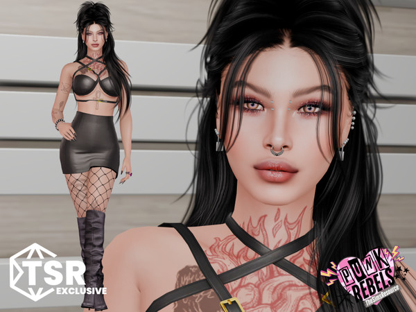 Sims 4 — PUNK REBELS - Ruth Krasova by SimnessZ1 — Sim for Punk Rebels Collection - If you want to have the sim exactly