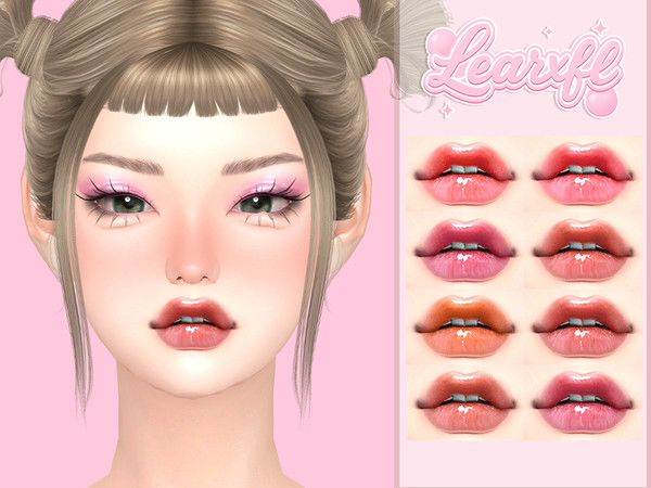 Sims 4 — [Learxfl] Deena Lipstick by Learxfl — Lipstick, 13 swatches , HQ and BGC . Standalone item with thumbnail.