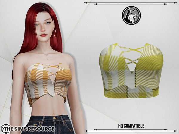 Sims 4 — Zoe Top by ForLima — 6 Colors