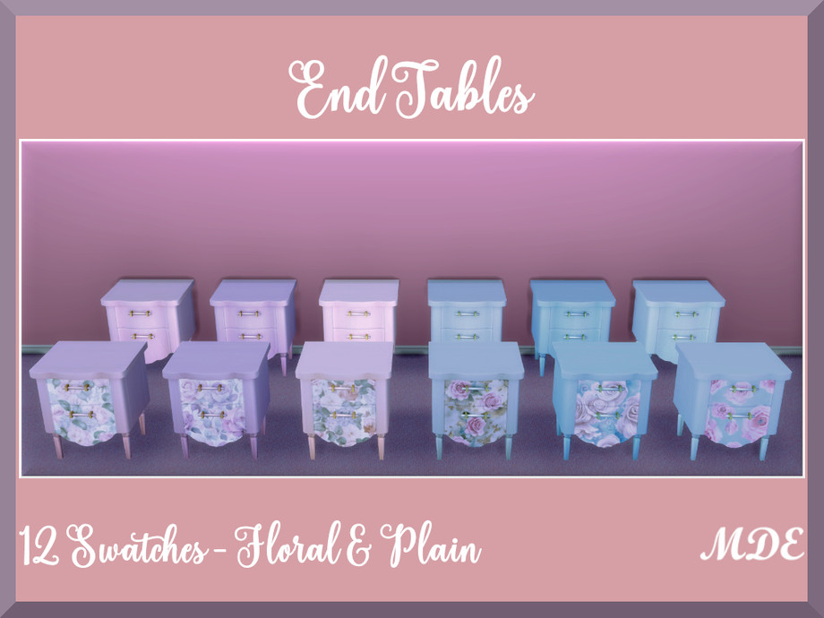 The Sims Resource | MDE-Shabby Chic End Table