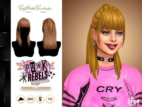 Sims 4 — SHS_Nicki_RecolorHair.package by sehablasimlish — Hope you like it and enjoy it. Maxis Match