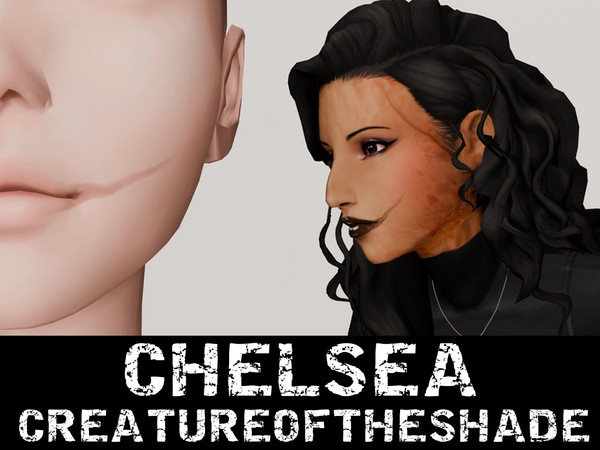 Sims 4 — Chelsea Smile by creatureoftheshade — - Skin Detail