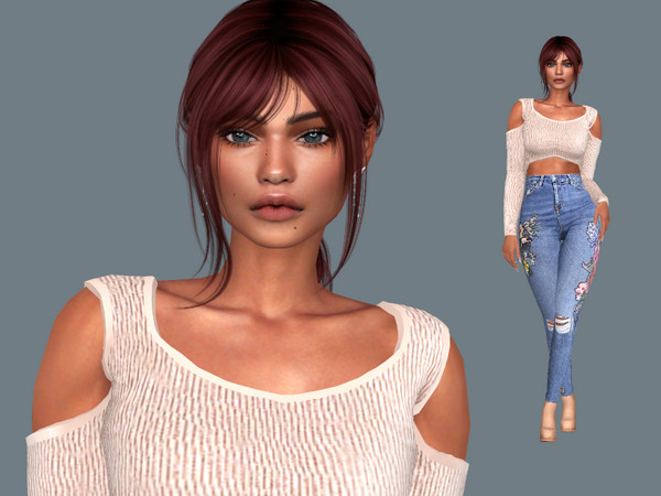 Sims 4 — Madelyn Song by EmmaGRT — Pronouns are set as she her Make sure to check the Required tab if you want her to