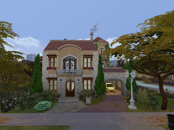 Sims 4 — Mediterranean Sunrise by AlexTheHuskarl — Bask in timeless elegance with Mediterranean Sunrise, a charming villa